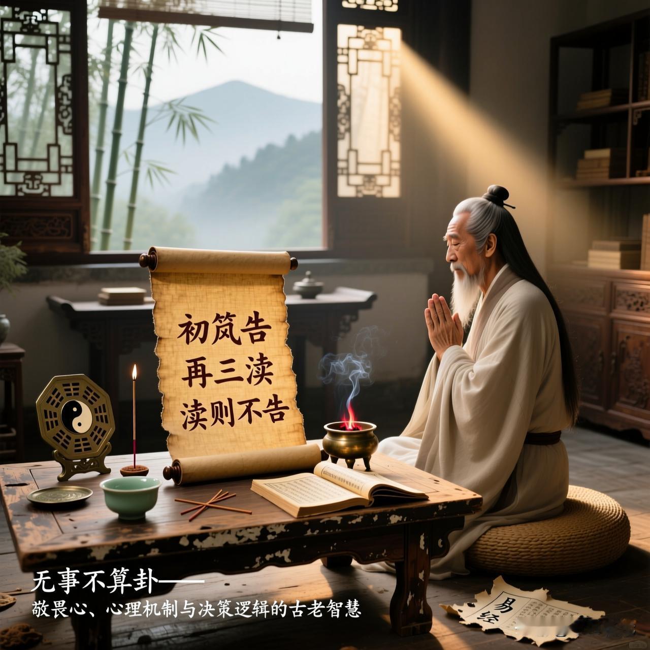 为什么说无事不算卦！无事不算卦”（或称“无事不占”）是传统易学和命理学中一条