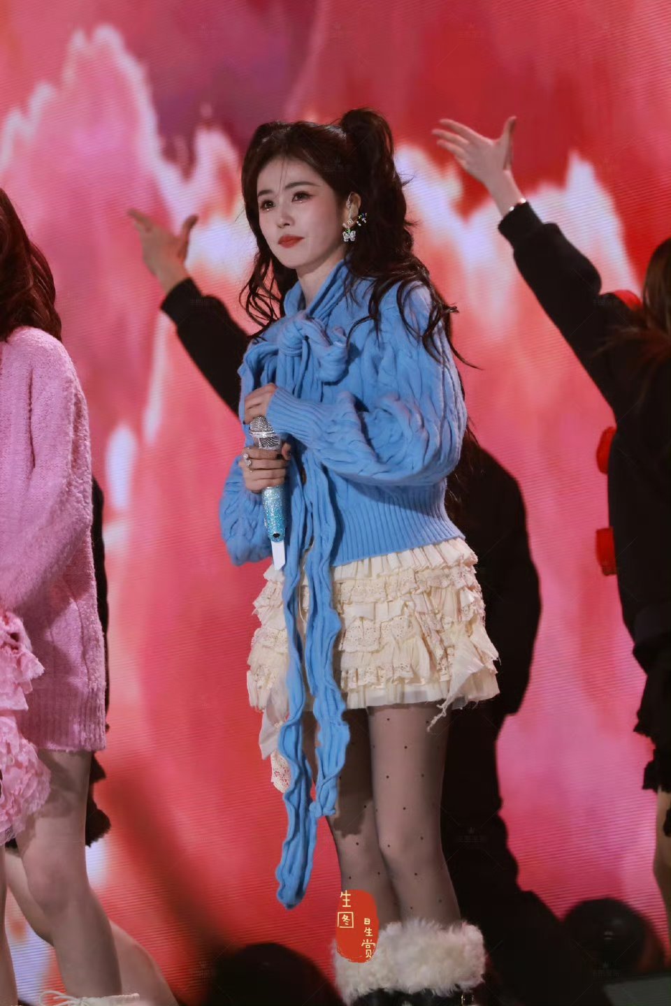 白鹿跨年晚会造型你就是个香香软软的小蛋糕🧁