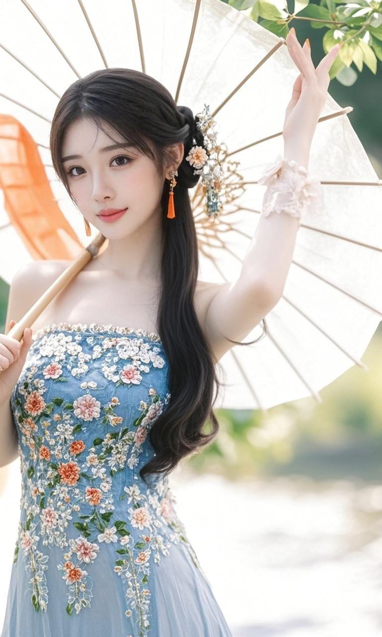 伞下佳人 原来ai写真可以这么美 人生总得有一套ai写真吧 谁拍谁好看...