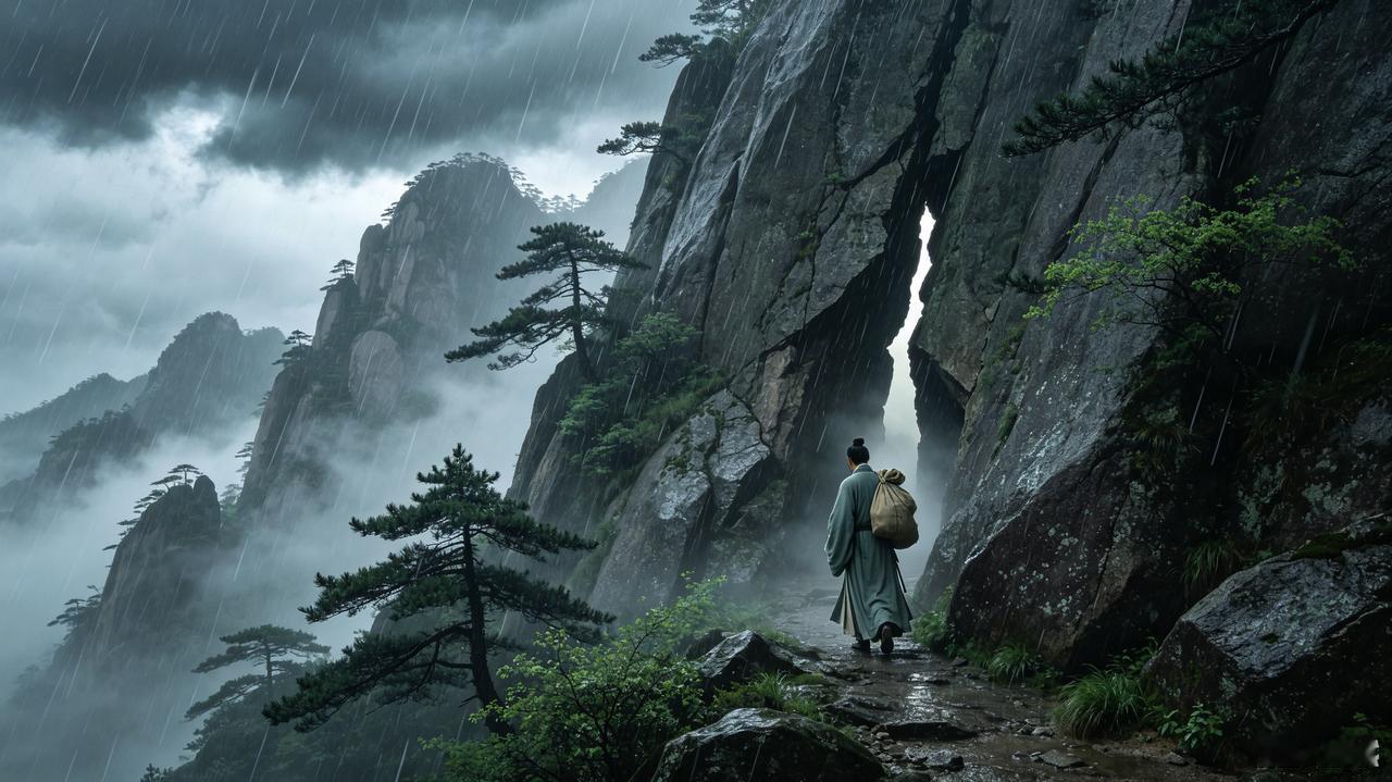 嘉靖年间，淮安名士杨戈，年四十许，性疏旷，好游历。那年暮春，他独自往黄山去，说是