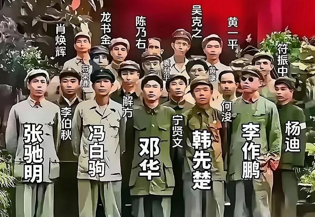 1950年海南岛解放后，邓华、韩先楚…军装笔挺，目光里藏着刚打完胜仗的豪迈！