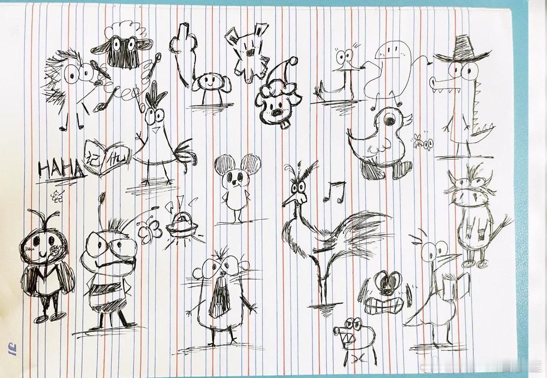 自己在屋子里不出来，原来是在画画呀，比我强