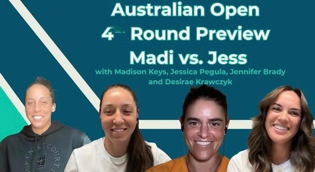 澳网女单第四轮，佩古拉6-3/6-4击败好姐妹凯斯，第四次打进澳网八强。去年冠军