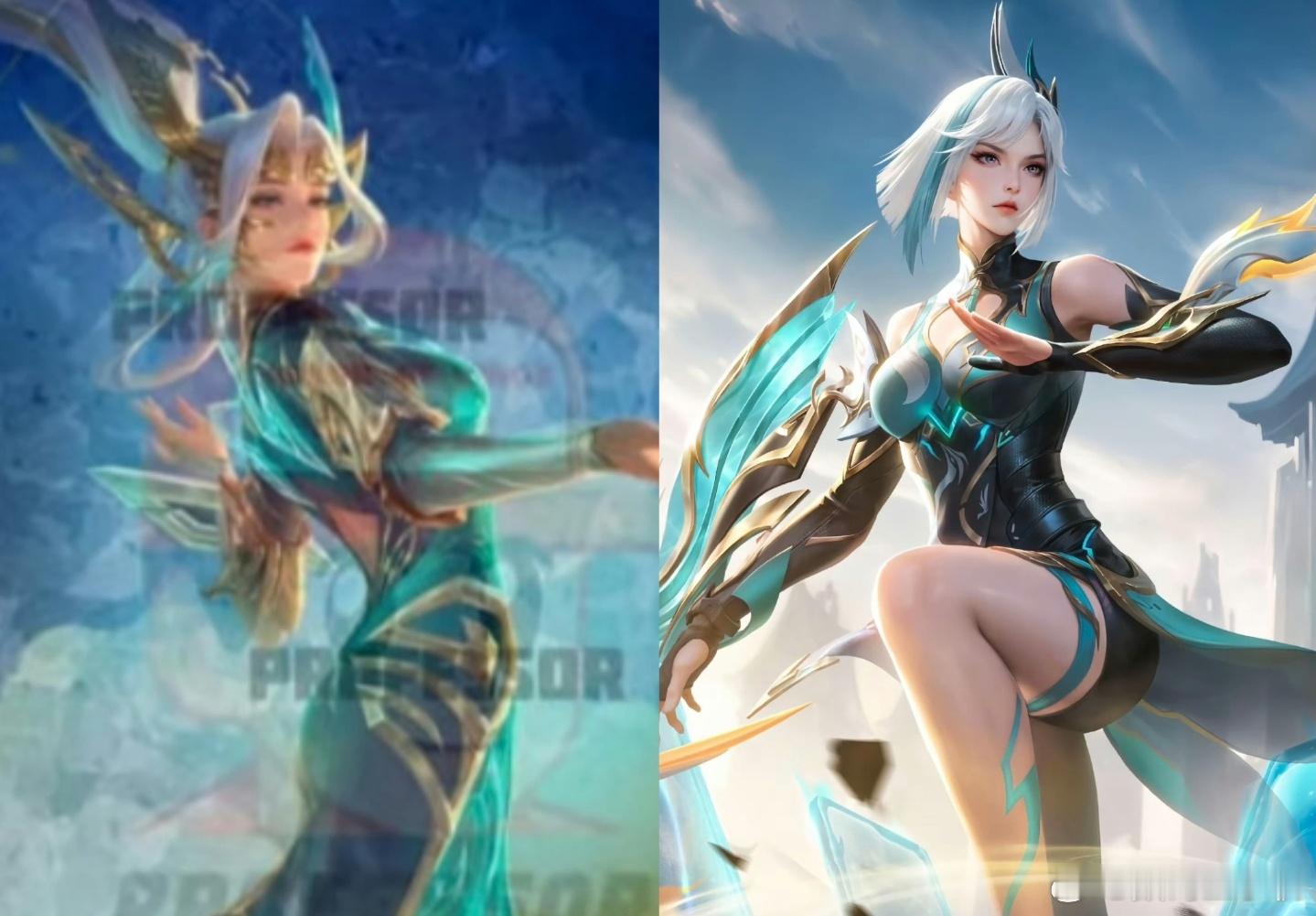 女娲新皮肤这不是一样的吗，这样也能赚到钱，我真是[笑着哭]​​​
