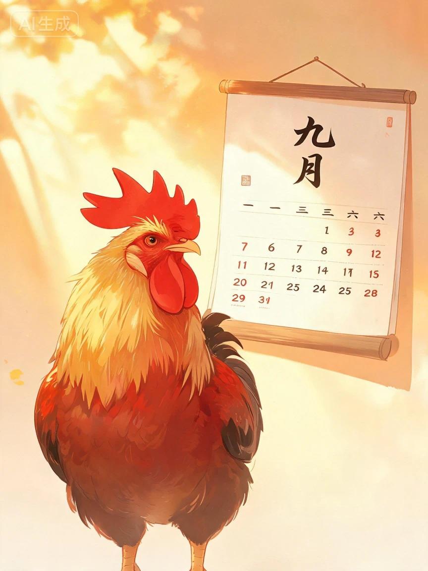 “其实不光属鸡的，属虎、属马性子急的朋友，九月也得注意慢一点。”