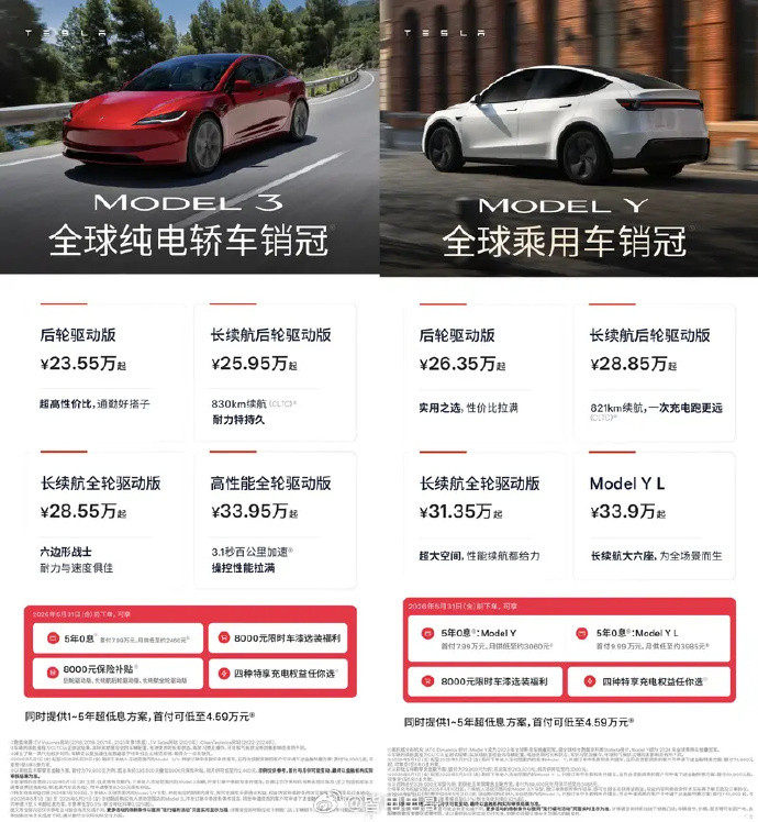 特斯拉特斯拉购车攻略更新，官方推出“轻松贷”，主打一个四低一高购车压力比5年0
