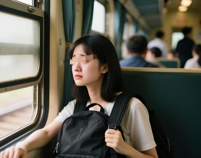 女子乘坐火车去上海，购买了卧铺车厢的中铺车票，本想睡觉前上个卫生间，好好睡一觉就