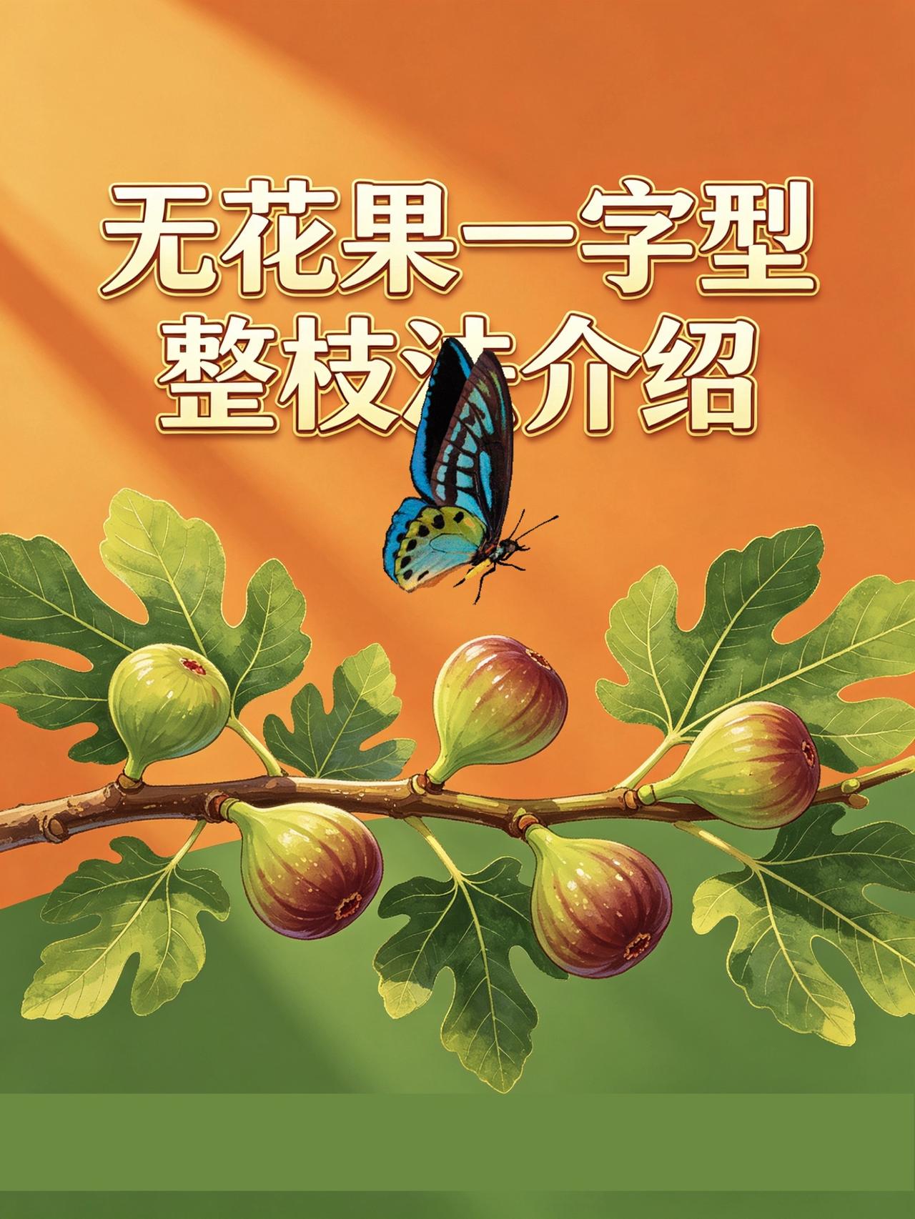 无花果一字型整枝要点来了！无花果种植无花果无花果整枝