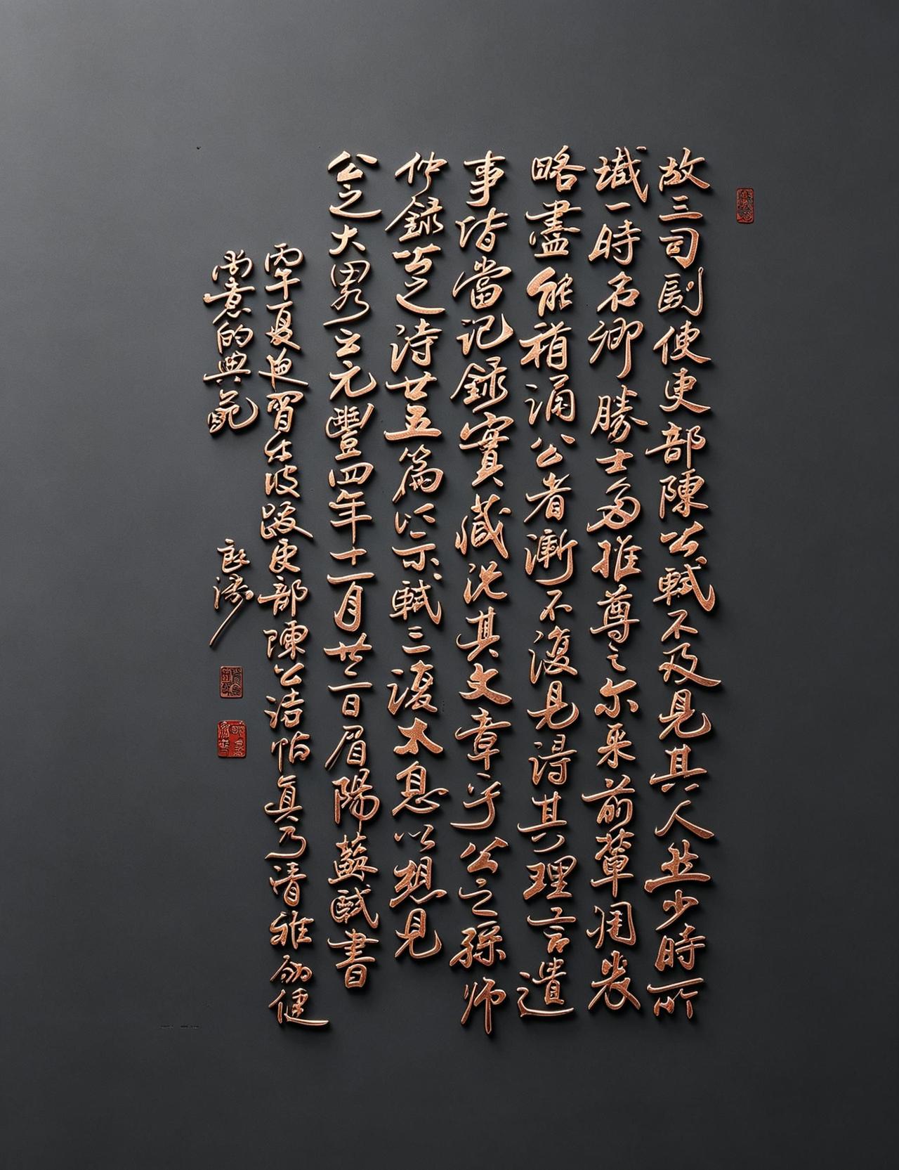临东坡《跋吏部陈公诗帖》。此帖与《寒食帖》同出一时，笔意清雅劲健，意态从容。他写