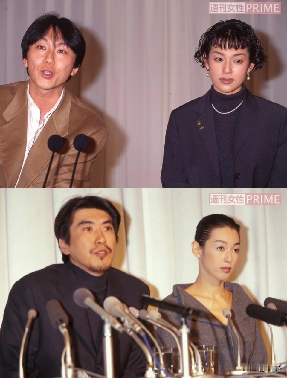 『周刊女性』铃木保奈美的2次结婚会见照片第一任确实颜值一般，但是感觉很淳朴。