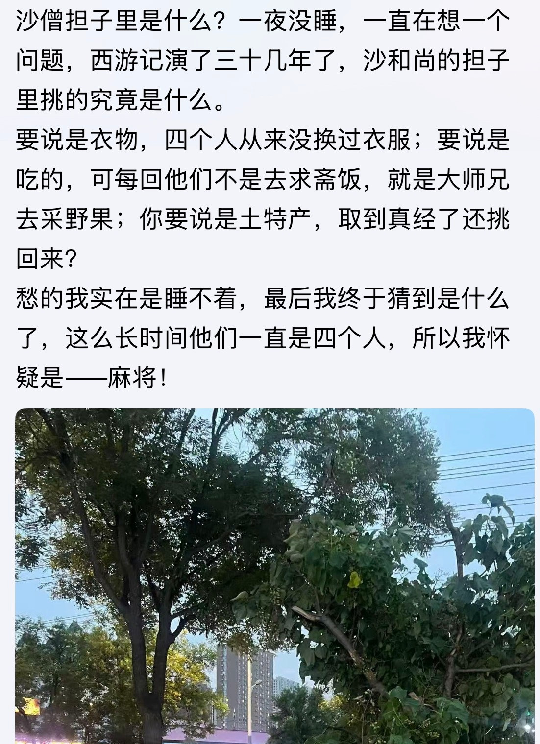 沙僧担子里是什么？西游记麻将