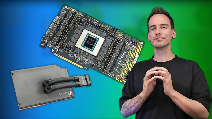 【高玩为微星RTX5090LightningZ改造水冷，800W满载