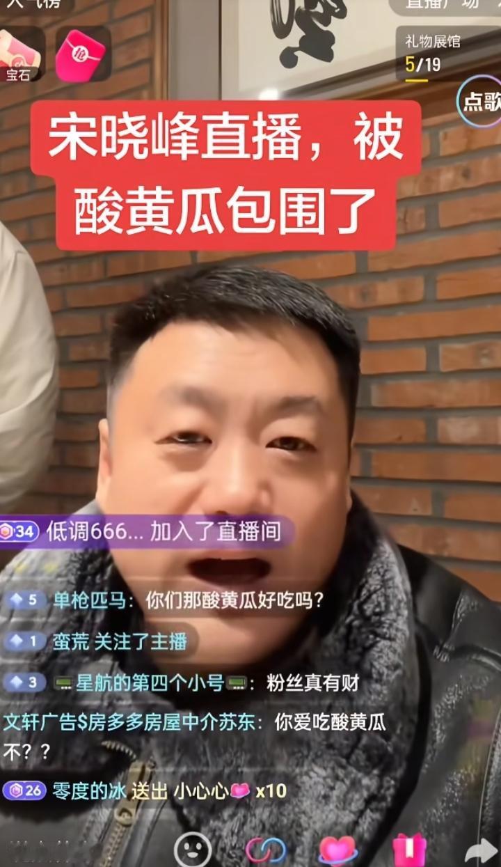 东北的演员可遭了殃只要一开播弹幕全是“酸黄瓜”宋晓峰刚讲两句直接被弹幕整破