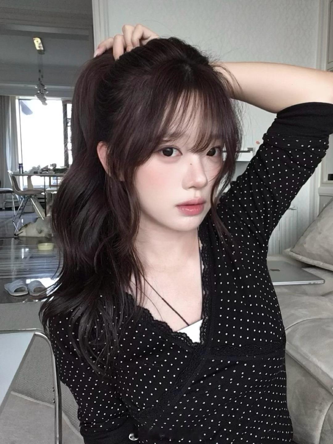허니몽몽这个高马尾好萌＞𐋣＜​​​