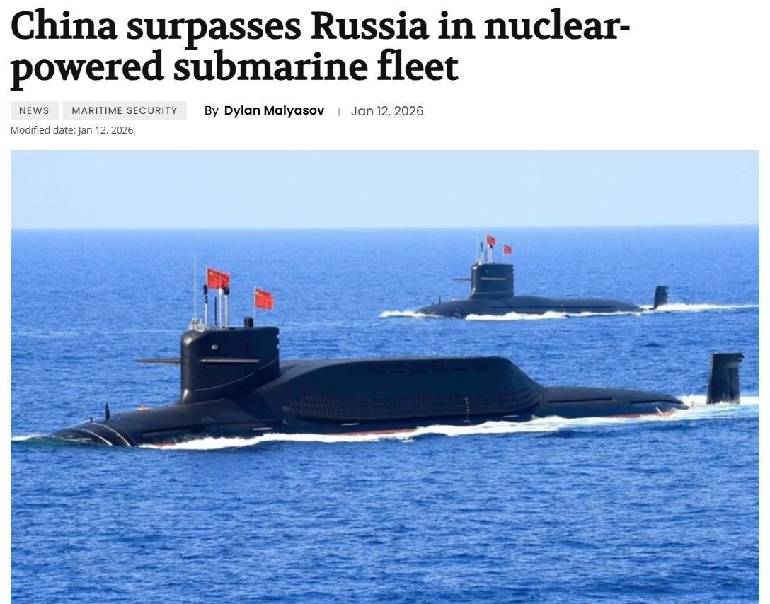 外媒：东大核潜艇规模首次超过了俄罗斯海军！据美国“防务博客”的最新报道称，按照2