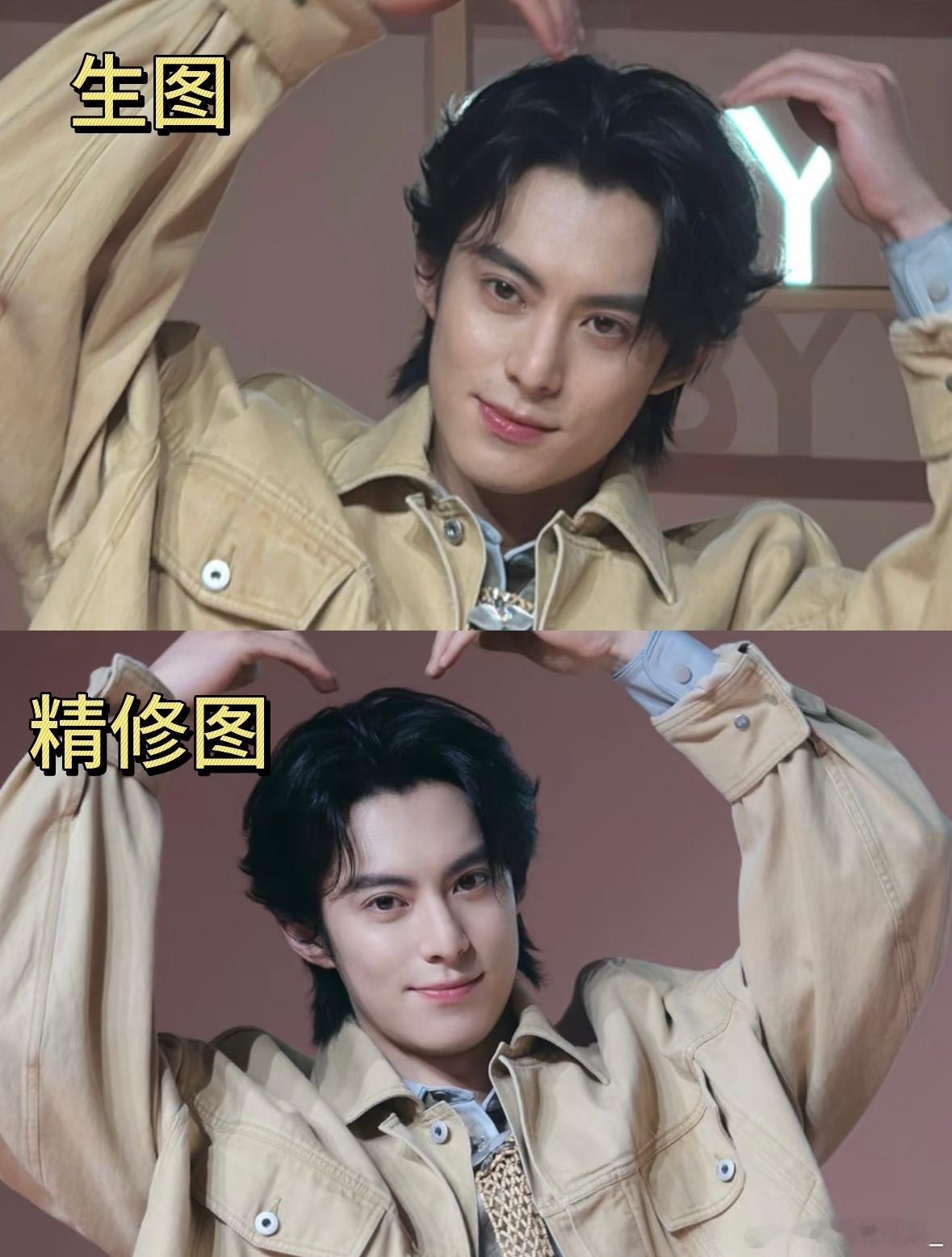 王鹤棣这张脸还是太权威了‼️这生图和精修图完全没有区别啊，他这脸还是帅的太权威了
