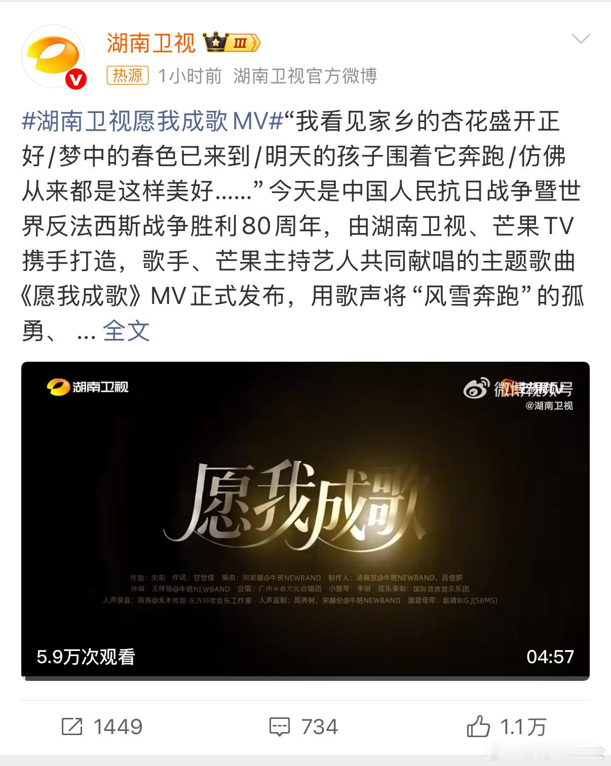 救命，湖南卫视愿我成歌MV简直是我的精神食粮，歌曲和画面完美适配，狠狠心动！