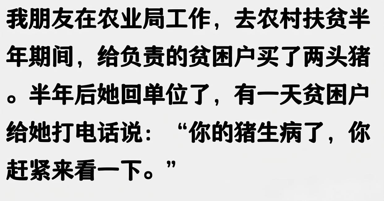 这个贫困户还是挺上进的！有的地方500元给贫困户买的羊，转手他400元卖了，人家