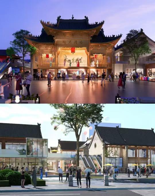 📷一图流📍郑州商都塔湾老街效果图亳都·新象开街不到一个月,已经取得🉐巨大