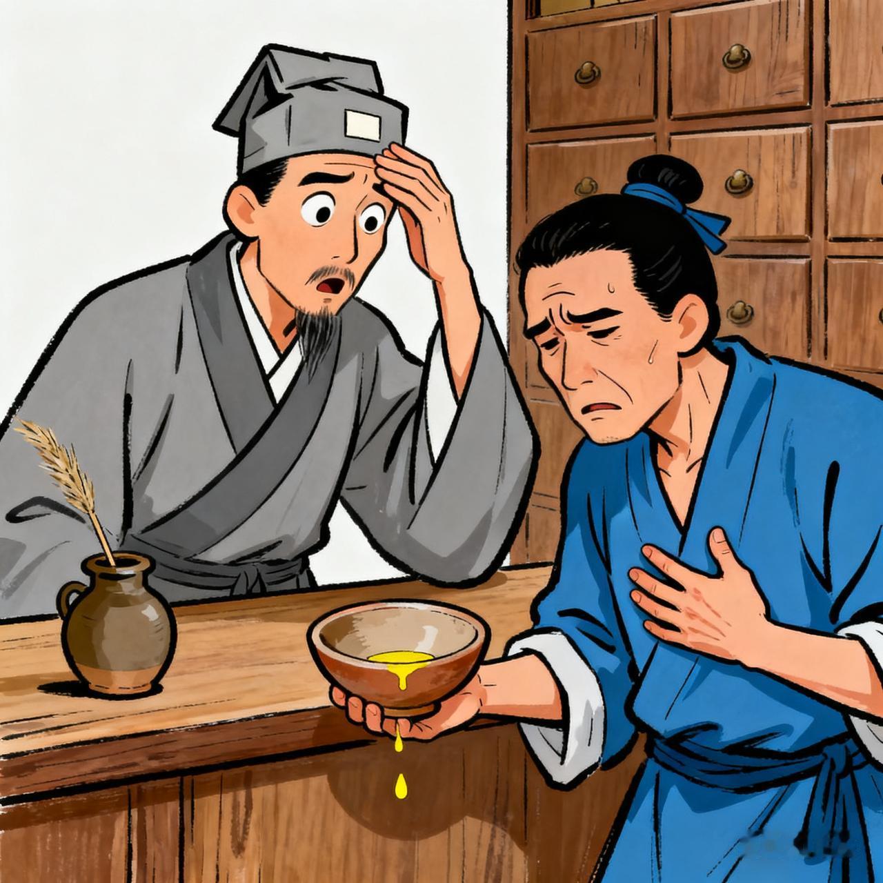 古代笑话郎中给一个病人开了药，叮嘱他：“这药得用童子尿送服，效果才好