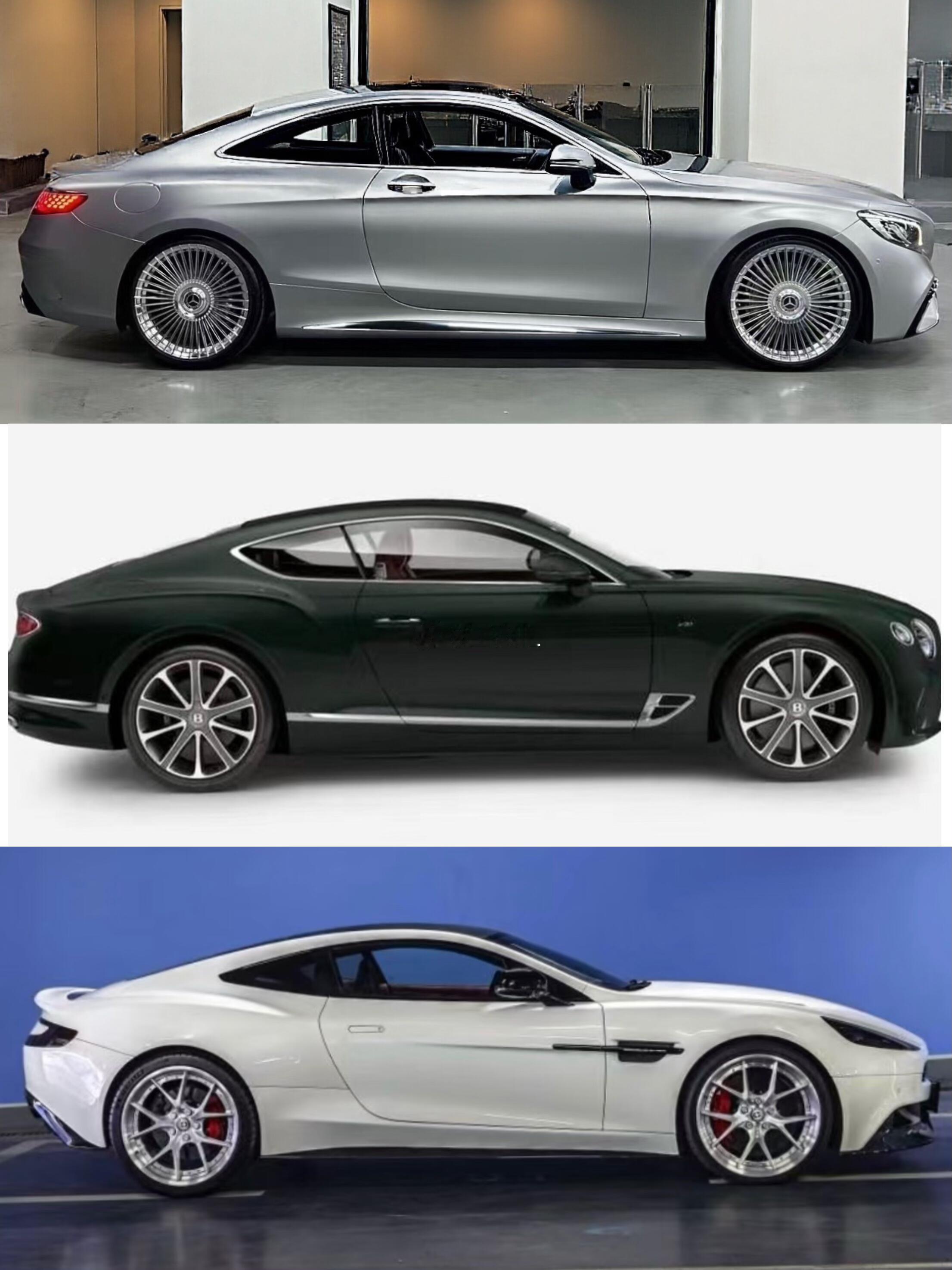 S63Coupevs欧陆GTvs马丁vanquish，哪个更优雅呢？最