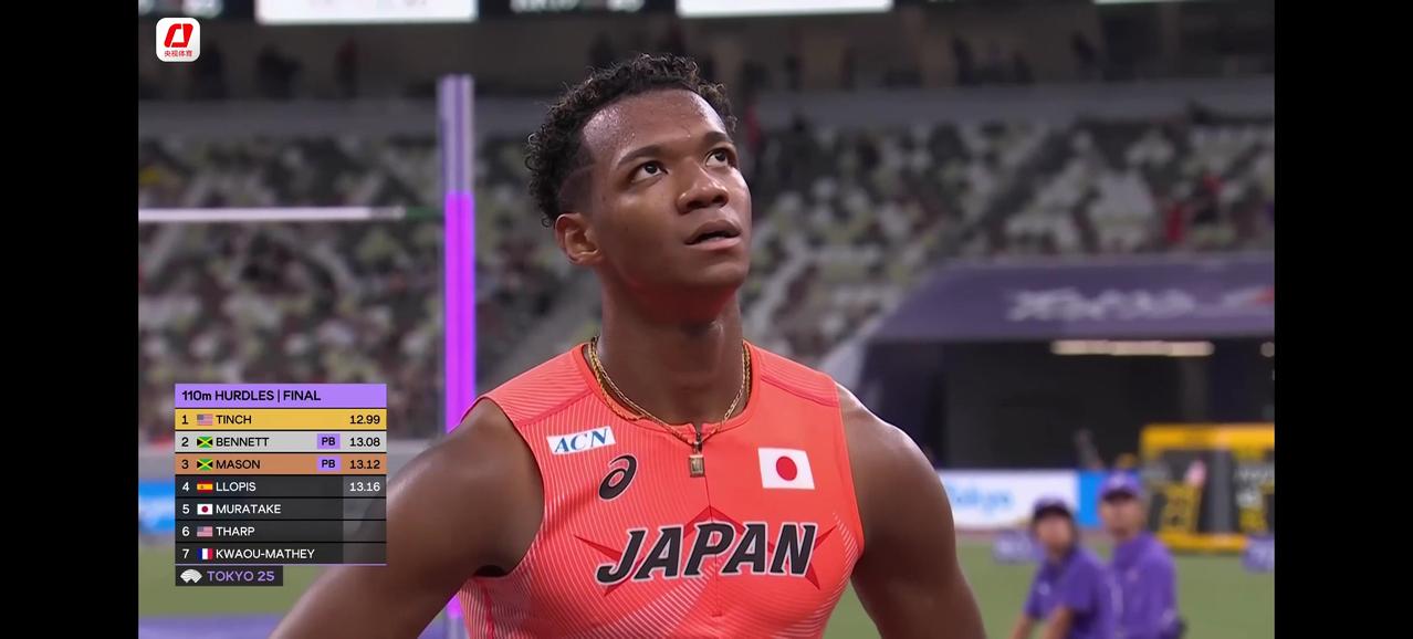 本次世锦赛再次证明了刘翔的伟大！日本妄想通过混血运动员竹村拉希德去冲击本届世锦赛