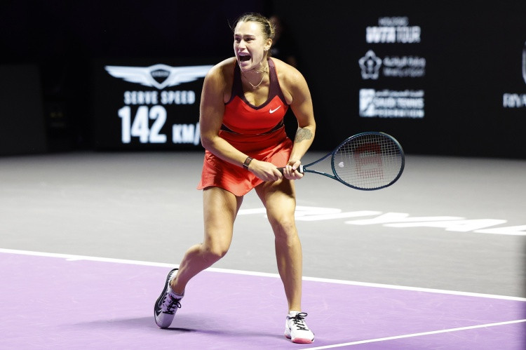 决赛落败! 萨巴伦卡本次年终总决赛收获269.5万美元和1000积分