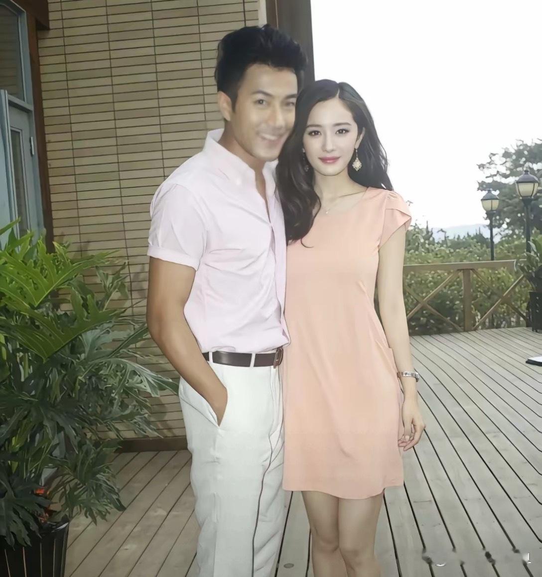 杨幂和刘恺威年轻的时候。