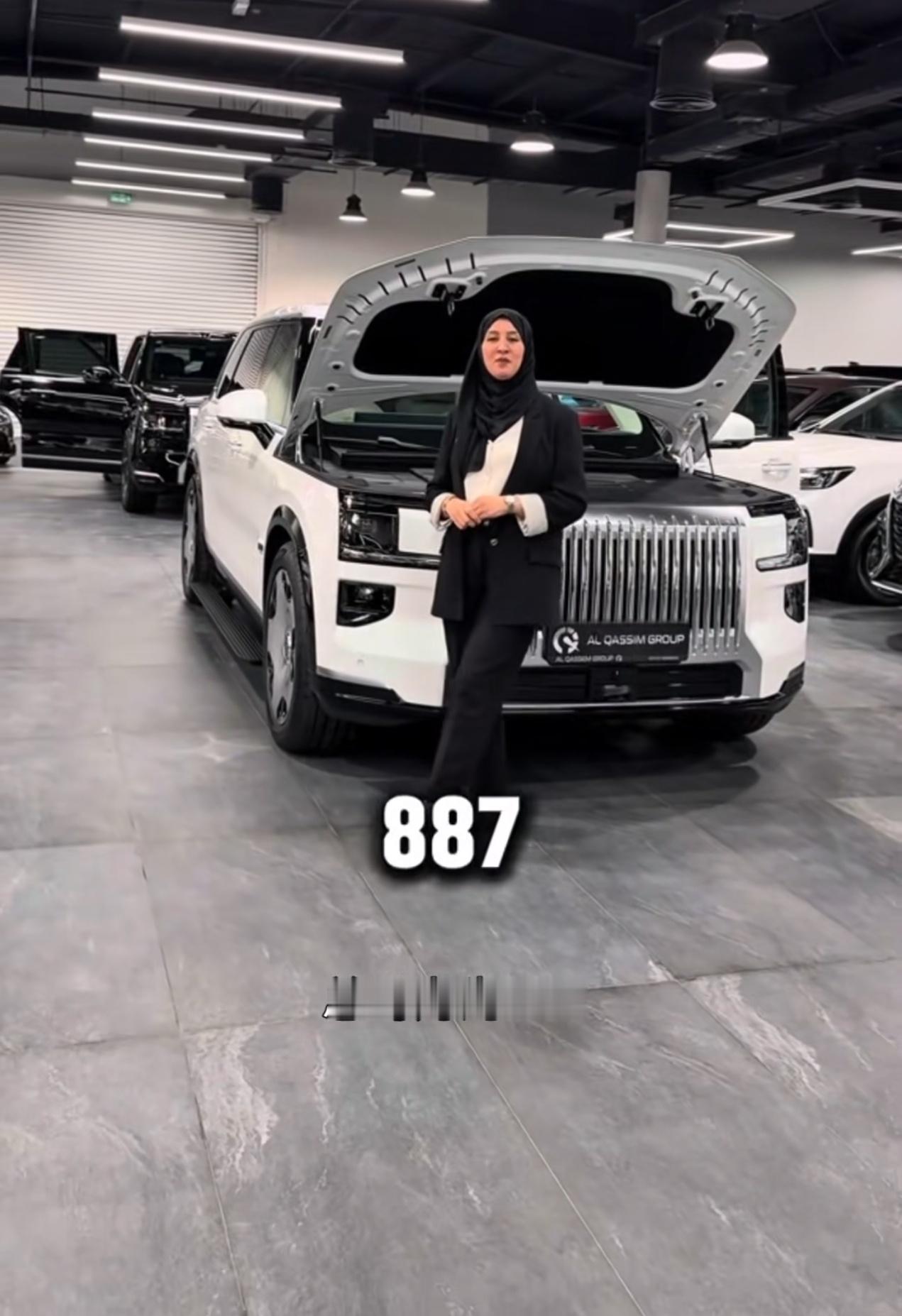 刷到个视频，一位阿拉伯小姐姐再讲极氪9X的功能亮点...前天直播间有粉丝说加14