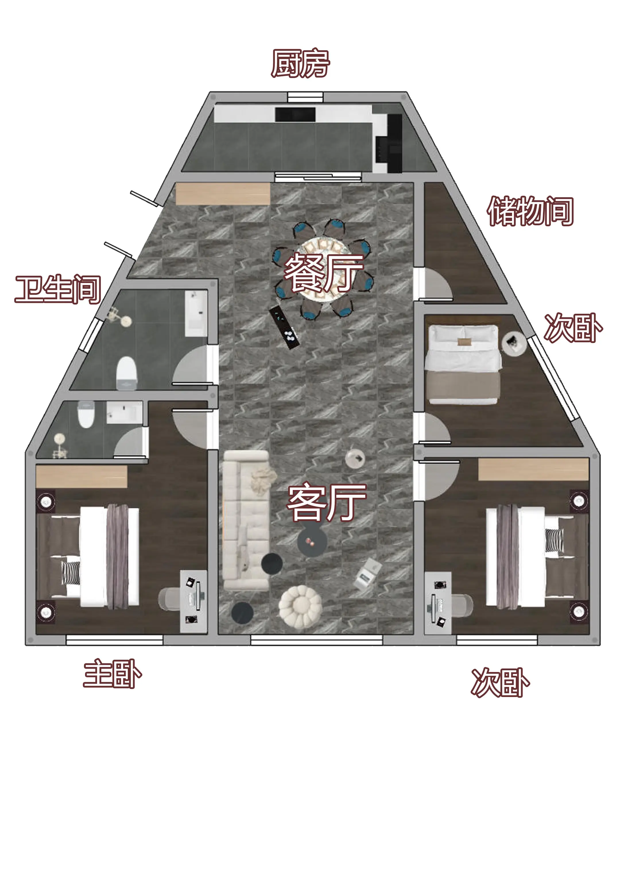 这户型你喜欢么。