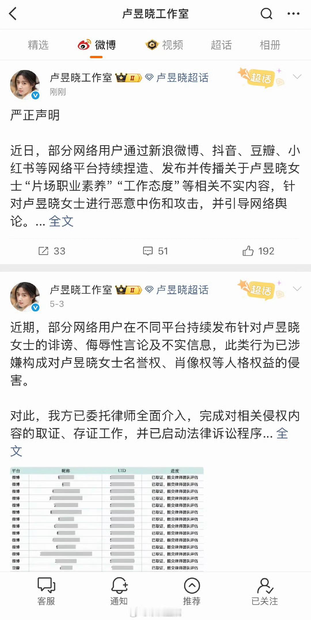卢昱晓工作室三天维权2次，又发声明了。否认拍《轧戏》时让合作演员等七小时、频繁N