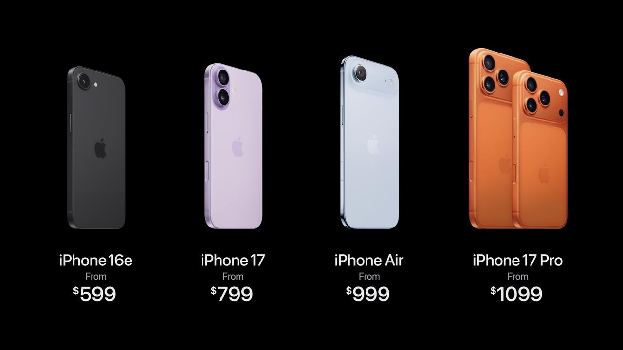 2025苹果秋季发布会不到1个半小时就结束，四款新iPhone都是9月12日晚8