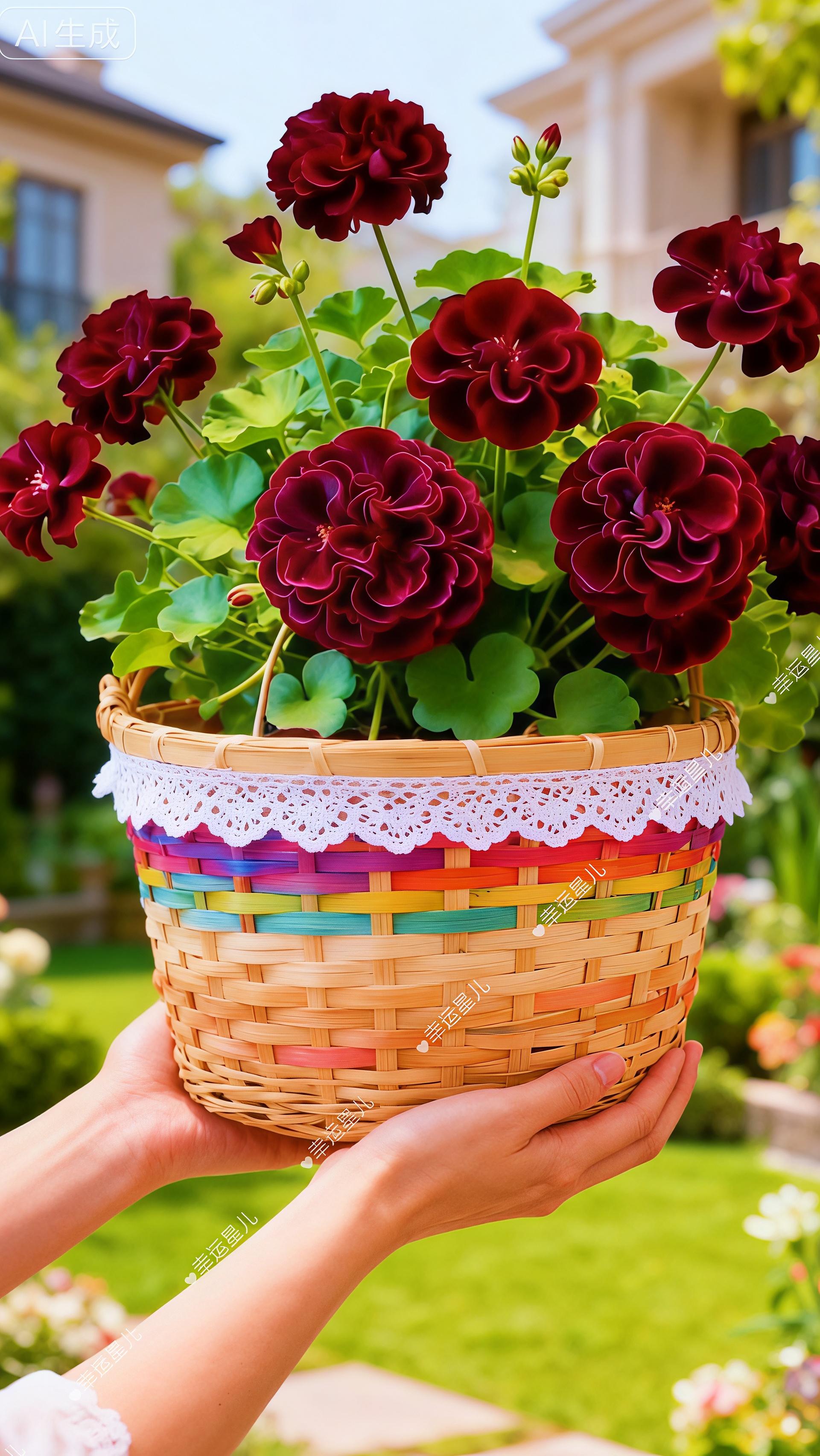 天竺葵汤米黑玫瑰花卉盆栽爱生活爱养花养花修心