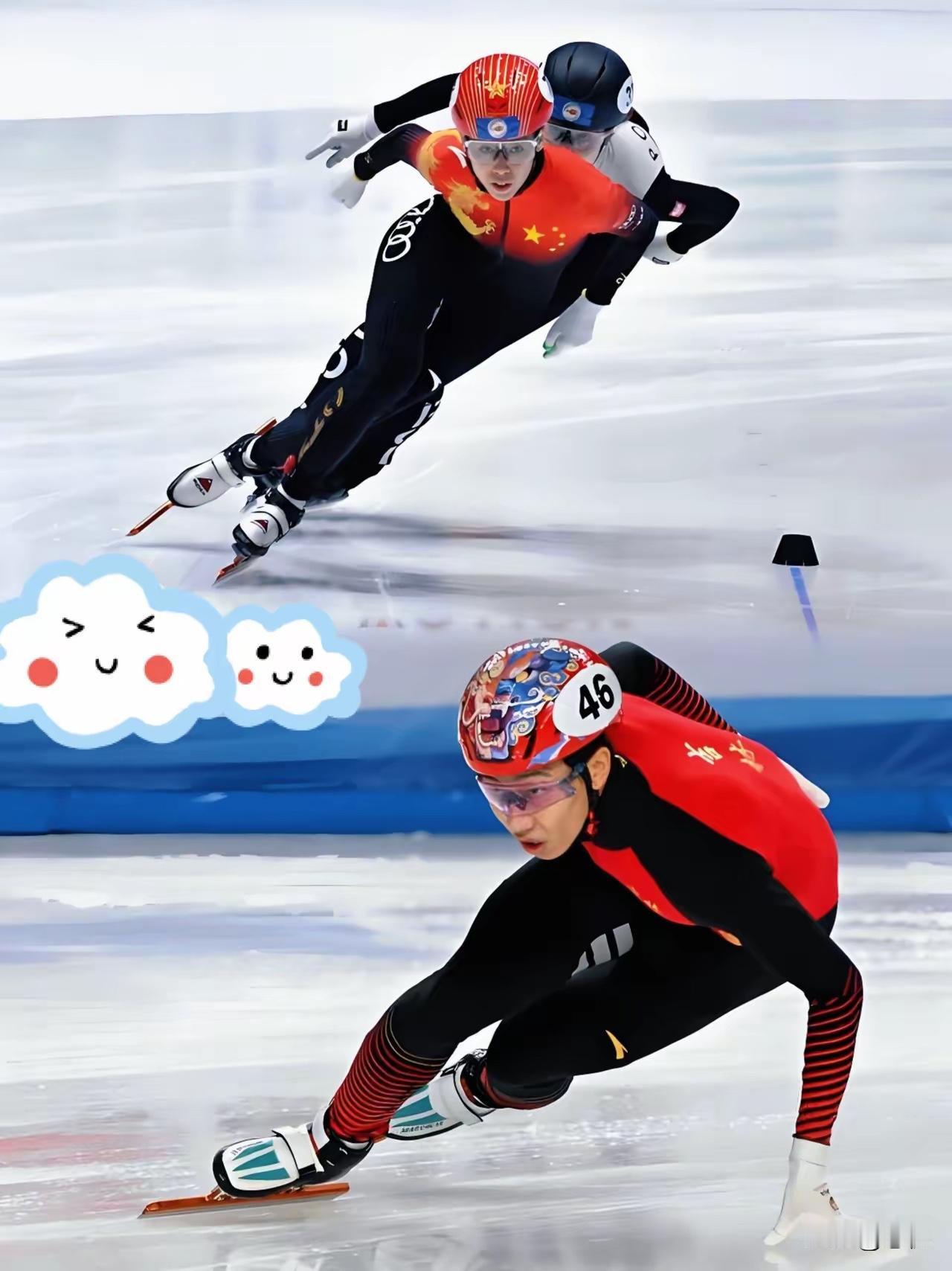 短道速滑这场比赛看得人心里五味杂陈。范可新太难了，队友在1/4决赛犯规出局，她一