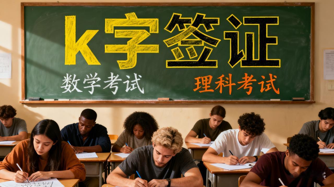 申请k字签证，先考数学与理科。数学、理科，全世界都通用，不会涉及到文化区别
