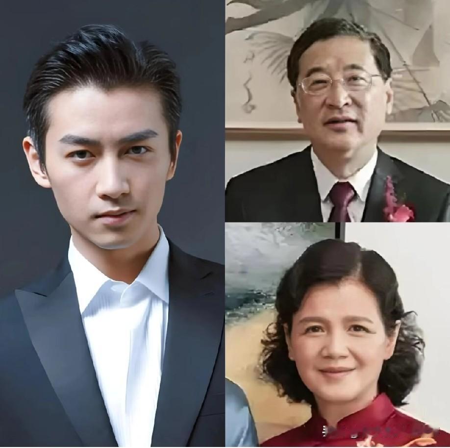 陈晓的颜值真的把父母的优点拿捏得死死的，一眼就能看出妈妈底子超绝，爹妈颜值都在线