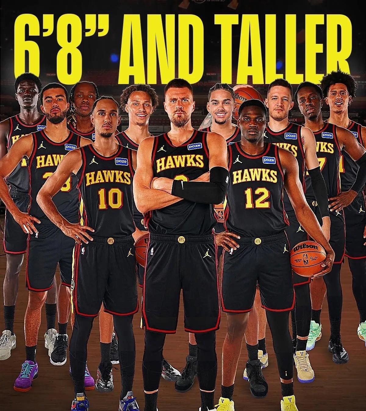 NBA平均身高最矮的球队都知道是勇士，那平均身高最高的球队是谁？平均身高最高的