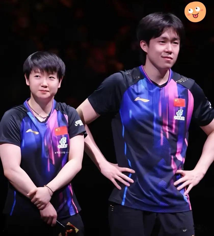 [红脸笑]说真的，看着王楚钦和孙颖莎一路走来，我心里就一个念头：这俩人简直就是为了混