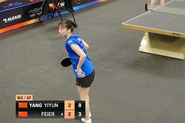 国产桥本帆乃香杨屹韵，苦战5局，用时近1个小时，最终3-2战胜韩菲儿晋级决