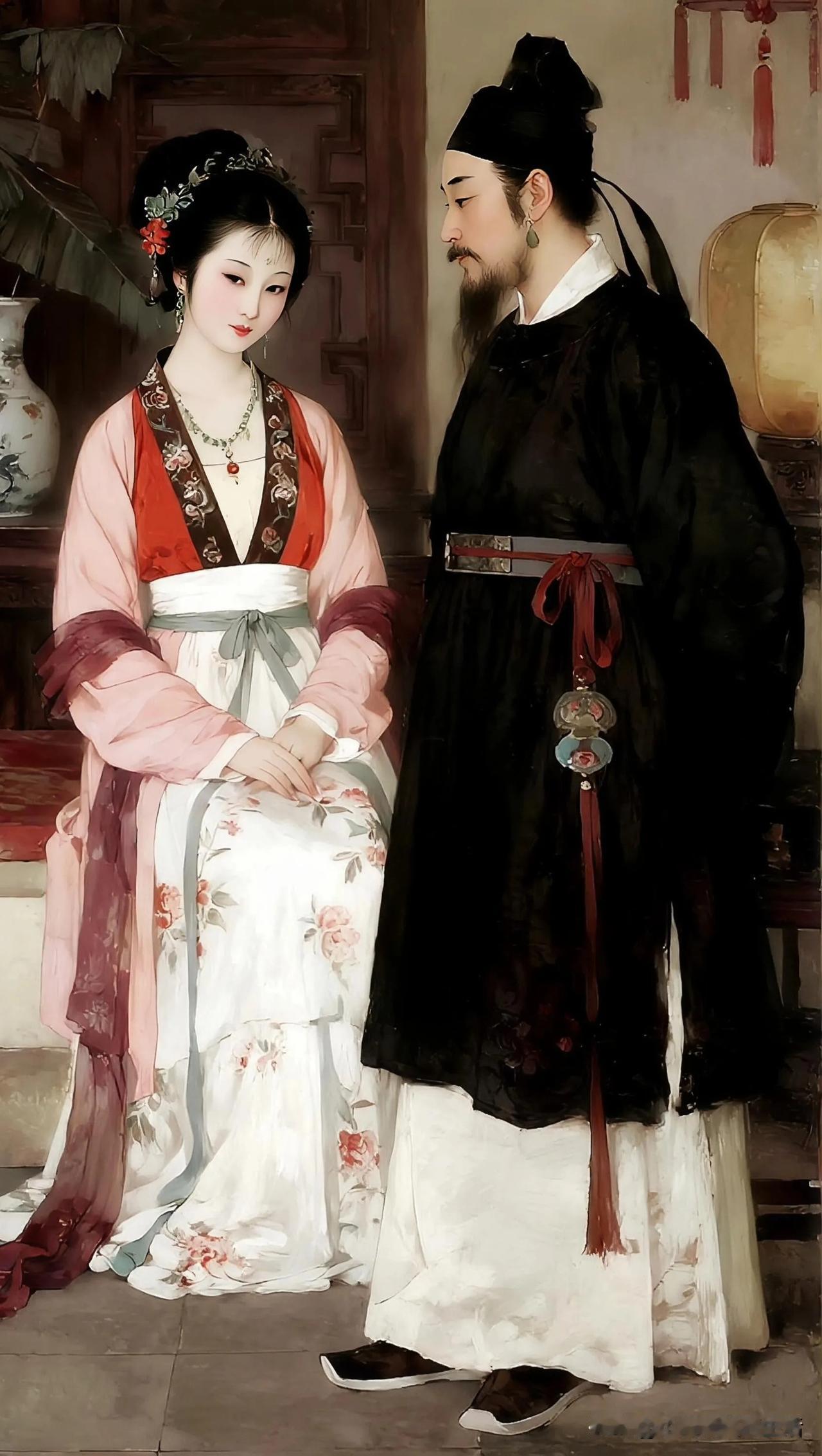 红袖添香夜，月色照佳人。