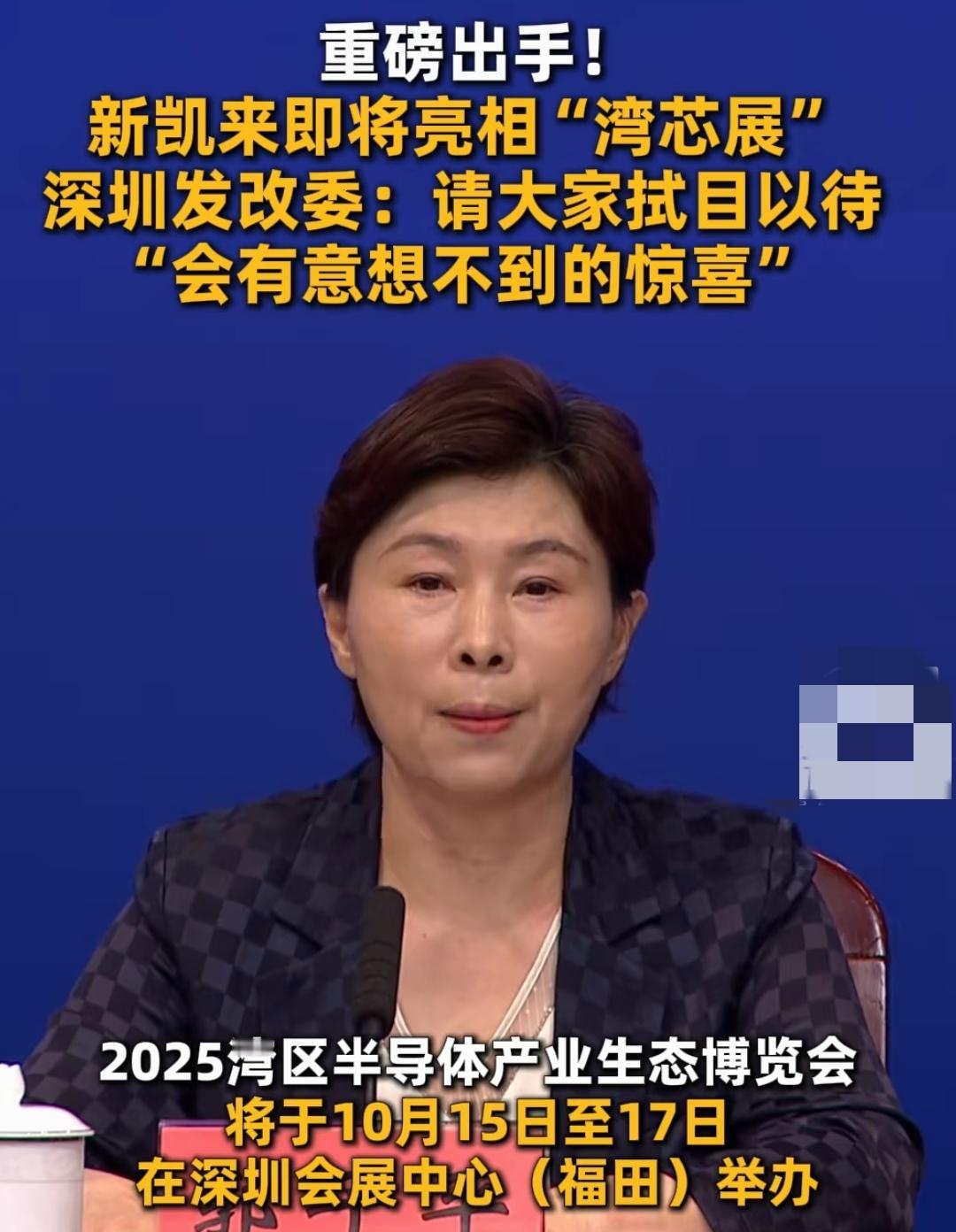 新凯来有大动作，即将亮相。十月十五到十七日，在深圳的半导体展会上，新凯来将有新