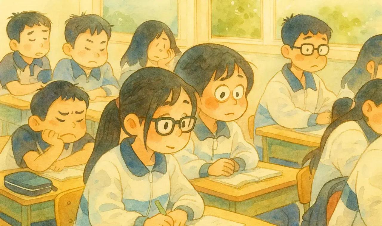 初一新生刚进校门，作业本上字迹工整，上课姿势标准得像小模特，你心里直乐呵，这孩子