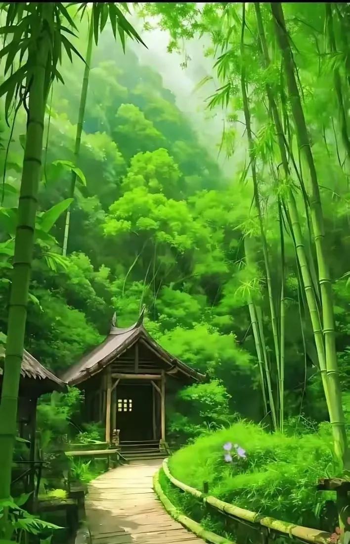 #上联：清风抚竹海，诚邀您来对下联#清风抚竹海