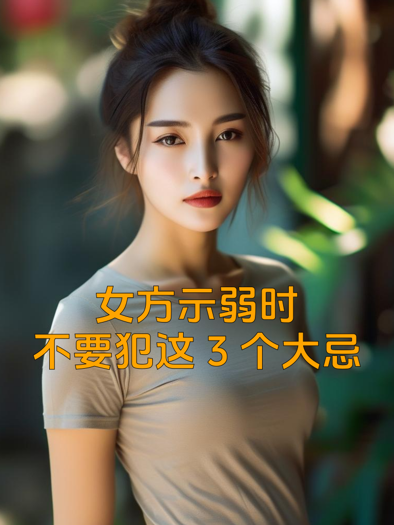 女方示弱时，不要犯这3个大忌