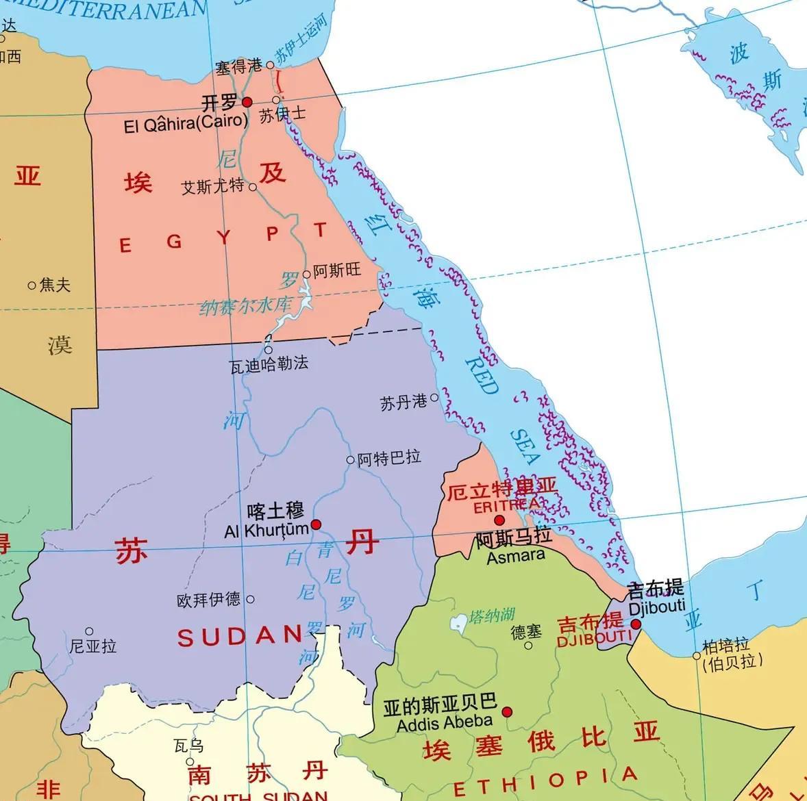 埃及位于非洲东北角，一个横跨亚洲和非洲的国家。2024年埃及经济量是3600亿美