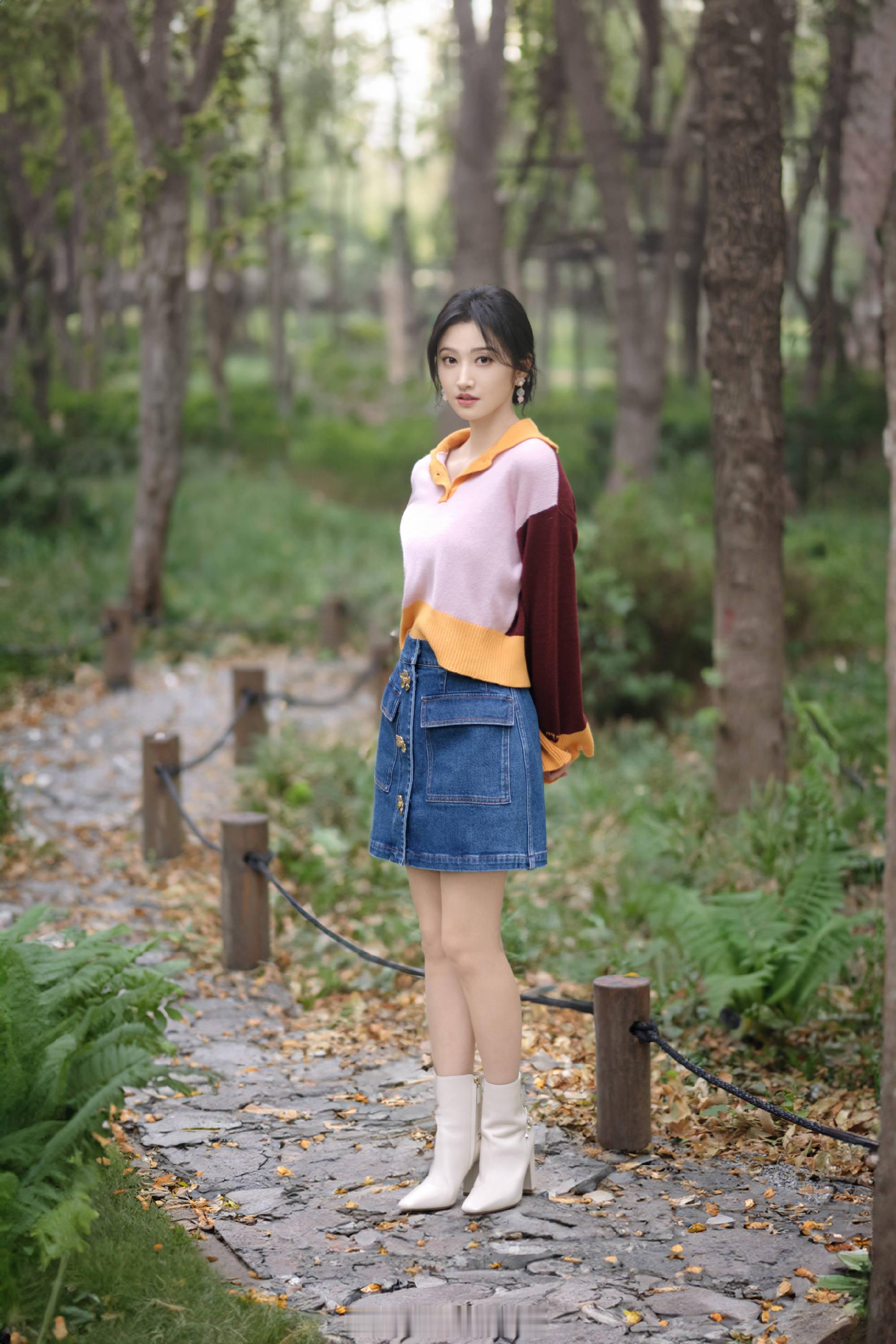 景甜令人心动的寄信微风无尽