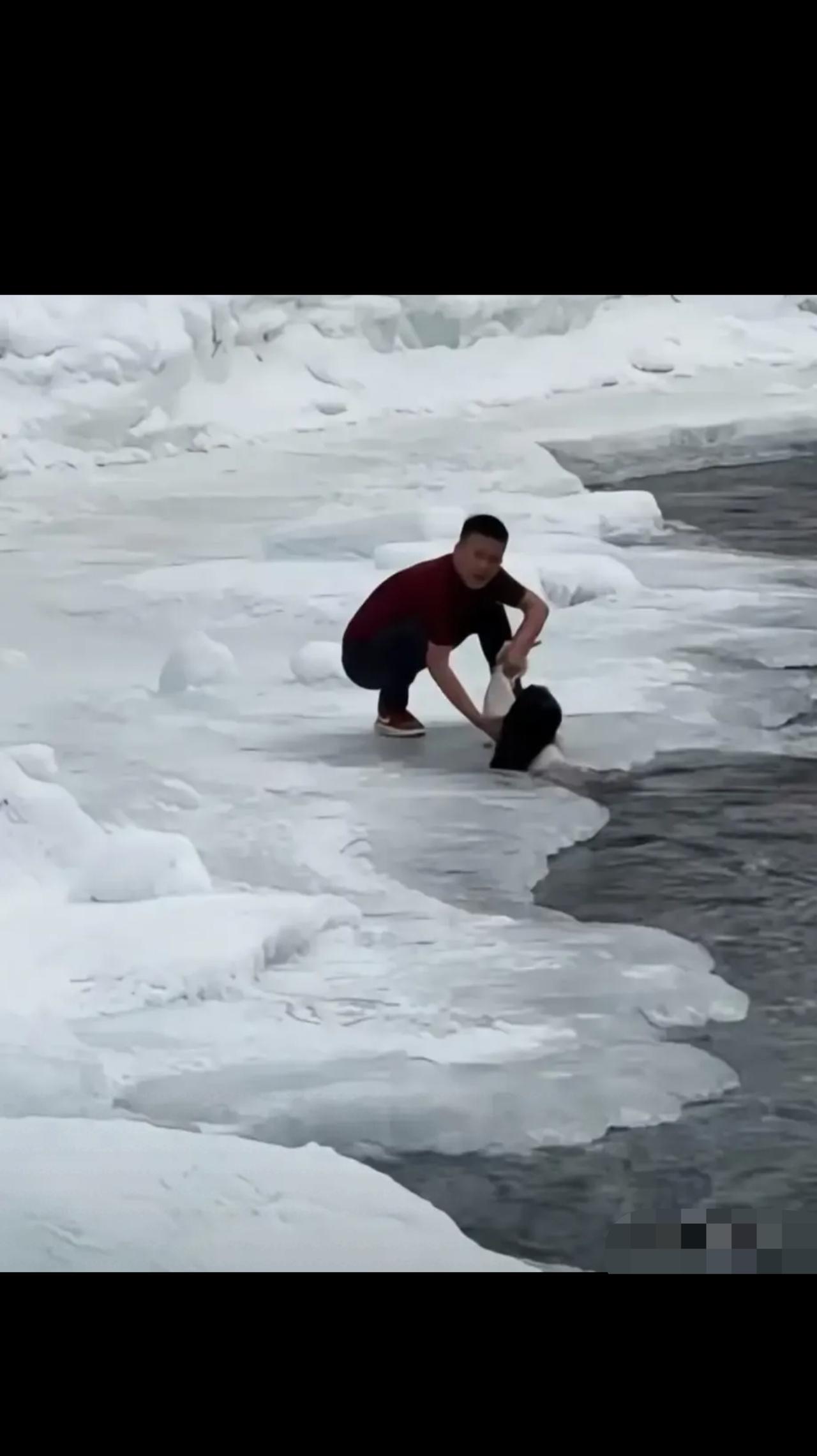 “别让好人心寒！”新疆，男子大冬天脱下外套，穿短袖从冰河中救起母女，谁料，救人后