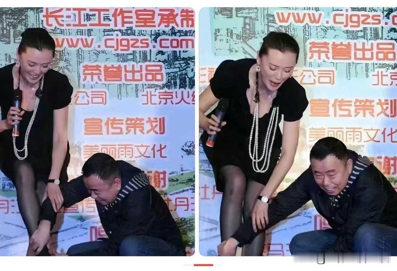论其在娱乐圈谁的修养与绅士风度堪称典范，那当属潘长江老师，在公共场合为女嘉宾弯腰