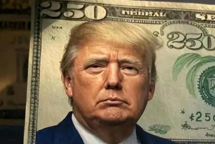 美国历史上第一位二百五总统即将诞生，就是当今美国总统特朗普，他要求在钞票上印上自