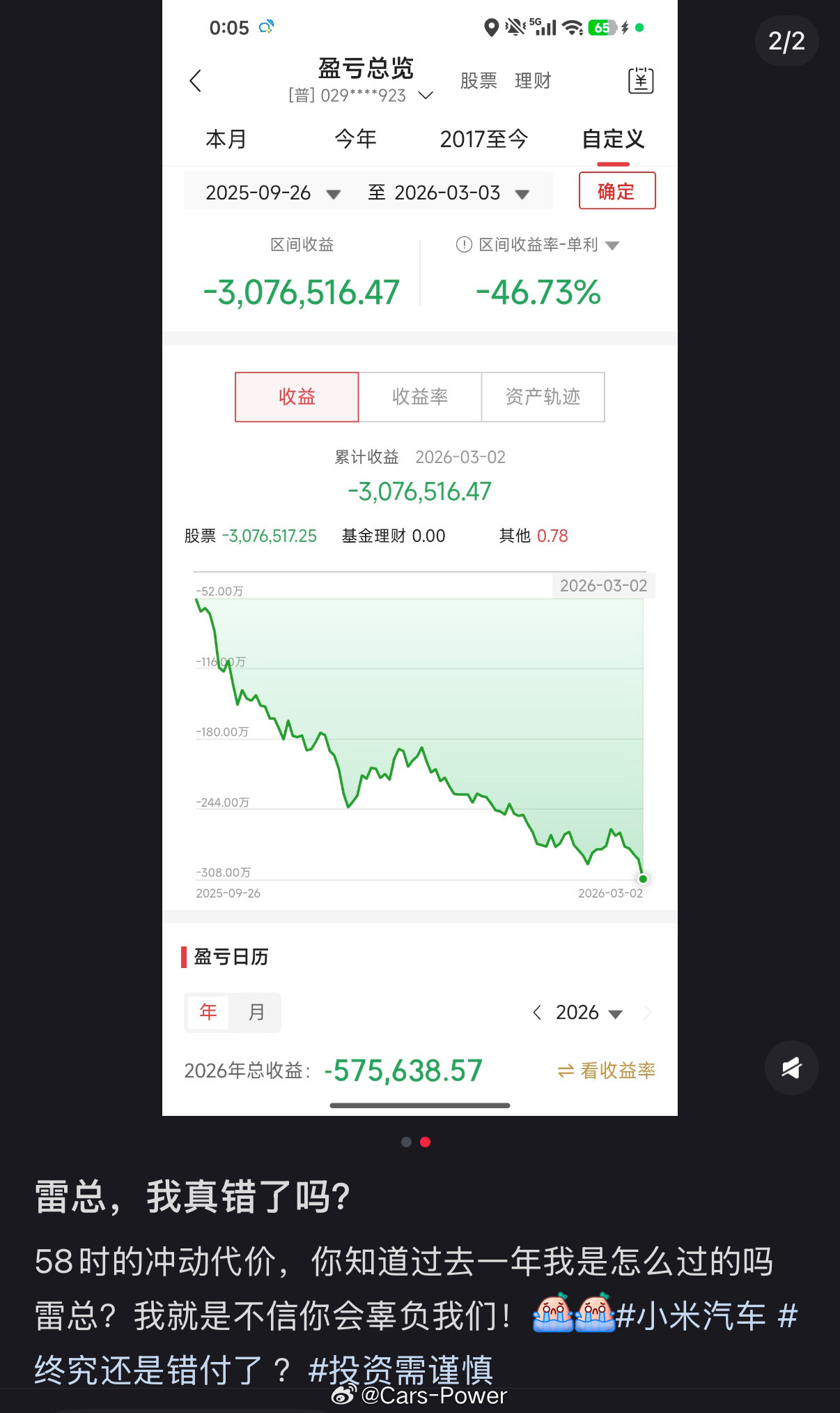 这股太牛逼了每天都在暴跌刚在小红薯上看到一个伸冤贴哥们儿亏惨了……但还是很信雷总
